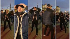 当纽约街头翻跳SEVENTEEN《拍手》时,SVT主舞本尊HOSHI突然出现~