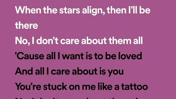Tattoo lyrics