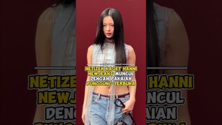 Netizen kaget Hanni NewJeans muncul dengan pakaian punggung terbuka #kpop #shorts
