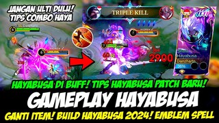 HAYABUSA META❗TUTORIAL MAIN HAYABUSA BUFF + BUILD HAYABUSA TERSAKIT 2024❗GAMEPLAY HAYABUSA TERBARU