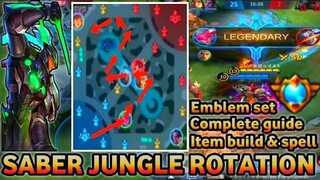 SABER JUNGLE ROTATION (no cut) | TOP SABER PHILIPPINES | B o d a k - Mobile Legends Bang Bang