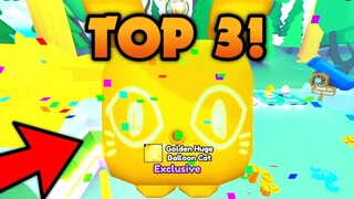 Top 3 thanh niên rùa nhất 2022 mở HUGE BALLOON PET vàng ngay trong ngày đầu tiên - Pet Simulator X