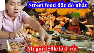 Liều mạng vào khu street food vỉa hè có giá ngang ngửa nhà hàng và cái kết bị chém tô mì gói 150k