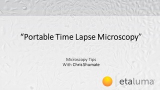 Portable Time Lapse Microscopy Powered by a Battery Pack