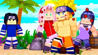 A SAKURA E A HINATA PRENDERAM O NARUTO PARA BEIJAR ELE NA FRENTE DO SASUKE NO MINECRAFT