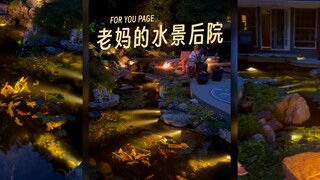 老妈的水景后院，好羡慕🍋