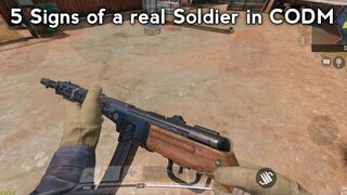 5 Signs of a real life Soldier in CODM