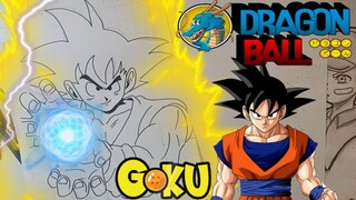 menggambar anime DRAGON BALL GOKU