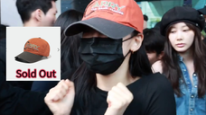 宁宁金浦机场返韩! 粉丝好多把宁宁吓到了 素颜刚入境戴的橘色小帽听说官网已售罄~