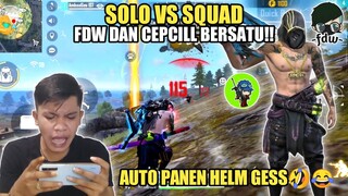 SOLO SQUAD PAKE SET GABUNGAN FDW & CEPCILL AUTO JADI TOP GLOBAL PENGHANCUR HELM GESS🤣!!