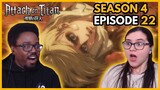 SHE'S BACK! | Attack on Titan Season 4 Part 2 Episode 22 Reaction
