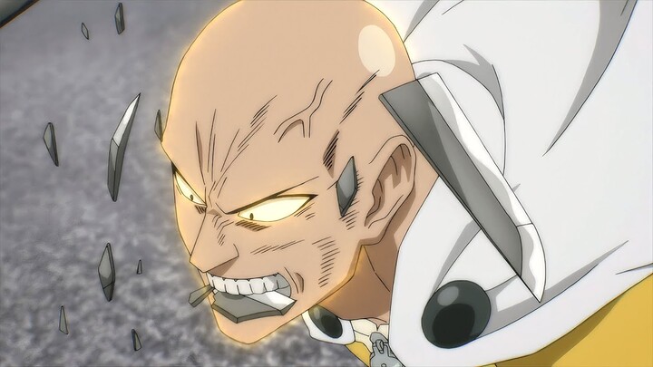 Saitama crushed Sonic's steel sword by force of teeth alone, Saitama saves City Z, English Dubbed