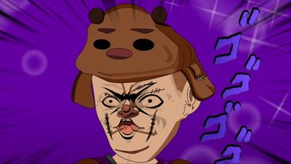 两个男人边搓手边讨论生命的真谛，这可把铁头强看呆了