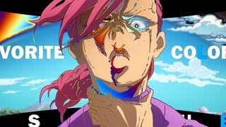 [AMV]Diavolo Bersemangat|<JoJo's Biz. A.><Favorite Color Is Blue>