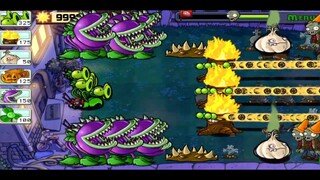 Flags 1-4 | Survival Night| Plants vs Zombies |part6