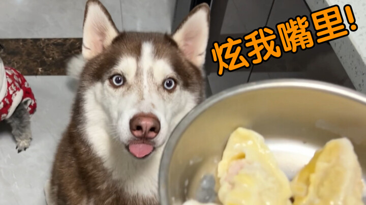 Husky: Keep it simple—just gobble down a few dumplings!