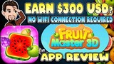 EARN $300 USD? NO WIFI CONNEDTION REQUIRED? | FRUIT MASTER 3D APP REVIEW