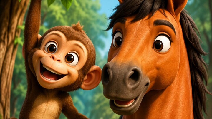 बंदर और घोड़े की सच्ची दोस्ती 🐒🐴 | दिल छू लेने वाली कहानी | Hindi Moral Story