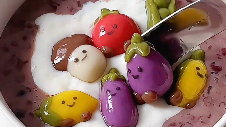 Ăn một nồi chè trôi nước đậu đỏ jellycat～🍅🍆
