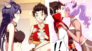 Boy Create his Own City & lives with Beast Girls in Another World