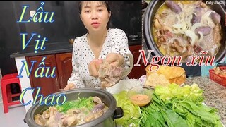 LẨU VỊT NẤU CHAO thơm ngon khó cưỡng_ Món ăn ngon mỗi ngày #rubyfood3 #vịt #vịtnấuchao