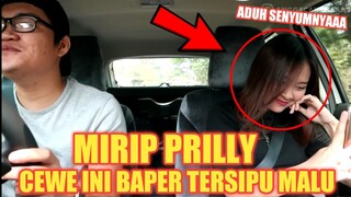 PRANK TAXI ONLINE!! BAPERIN DEDE LUCU MIRIP PRILLY SAMPAI TERSIPU MALU