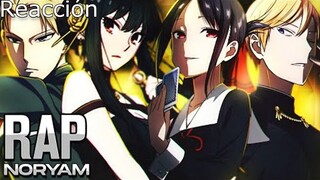 Reacción ||Spy x family y Kaguya Sama Rap || Mc Noryam Ft varios artistas