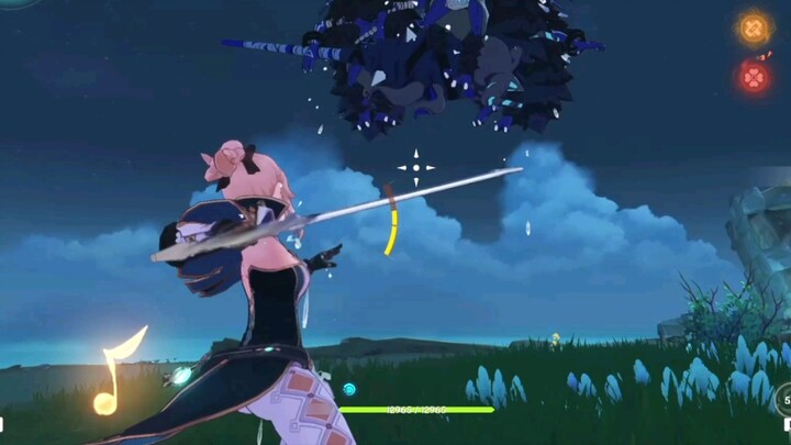 [Genshin Impact] 40 seconds into the enemy's interior! #funny#chuqiushaman