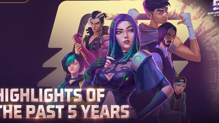 เตรียมตัวให้พร้อมสำหรับวันครบรอบ 5 ปี และมองย้อนกลับไปว่าเราเติบโตได้ไกลแค่ไหน Garena Free Fire