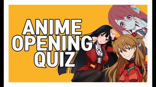 ANIME OPENING QUIZ - [ 30 OPENING ] - ( EASY, MEDIUM & HARD ) #animequiz #animeopeningquiz