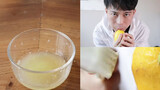 Laki-laki meng-cover "Lemon" Yonezu Kenshi dengan Gong dan lemon