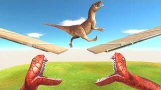 Only the Fastest Will Escape From the Collapsing Bridge - Animal Revolt Battle Simulator