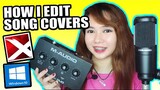 HOW I RECORD & EDIT SONG COVERS ON MIXCRAFT 9 WINDOWS PC | Audio Technica Mic + M-Track Duo