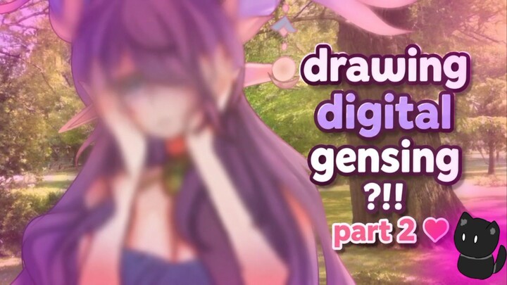 DRAWING digital gensing ||lauma || rusa bohay