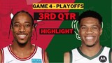 Milwaukee Bucks vs Chicago Bulls 3rd Highlights game 4 playoffs April 24th | 2022 NBA Season
