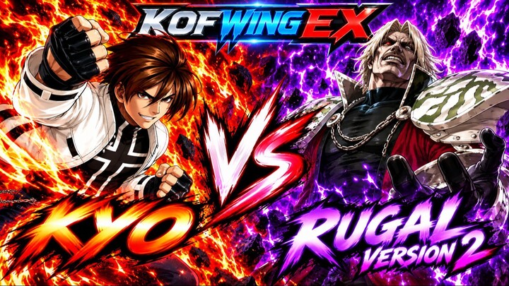 Kyo vs Rugal V2 | KOF Wing EX | CPU vs CPU | #0000000023