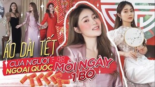 Vlog#76  BỘ SƯU TẬP ÁO DÀI CỦA GÀ TÂY TÂY- THA HỒ DIÊN XUYÊN TẾT