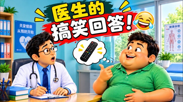 😂 医生问患者每天运动吗？患者的回答太搞笑了！🤣