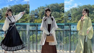 这三套衣服，哪一套更适合上学穿？