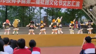 搞到真的学院偶像了？文化节的超燃no brond girls