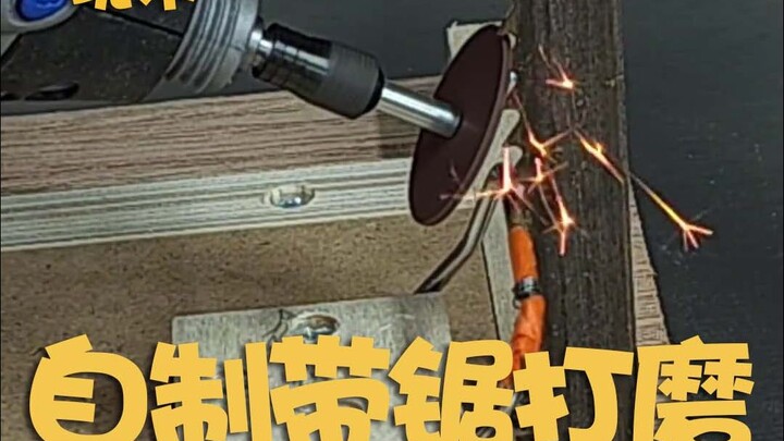 Pengamplasan Gergaji Sabuk Buatan Sendiri