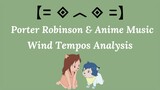 @Porter Robinson  & Anime Music (Wind Tempos Analysis)