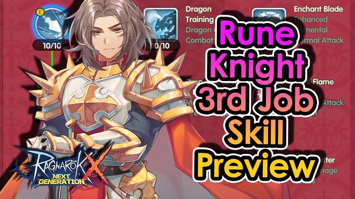 [ROX Global] This Is What Rune Knight 3rd Job Can Do! Full Skill Showcase | King Spade