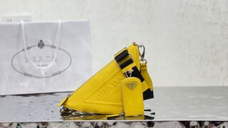 PRADA 2022 NEW Design Triangle Long shouder strap bag&yello color