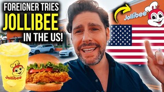 FOREIGNER tries JOLLIBEE in the US - BETTER than McDonalds?!