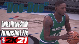 Dorian Finney Smith Jumpshot Fix NBA2K21 with Side-by-Side Comparison