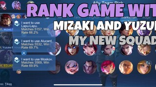 RANK GAME WITH MY NEW SQUAD MIZAKI AND YUZUKE!!😳