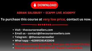 Adrian Salisbury - Ecamm Live Academy