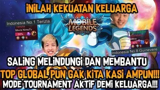 SQUAD KELUARGA MEMBANTAI TOP GLOBAL 1!! DEMI MMR GW KELUARIN MODE TOURNAMENT
