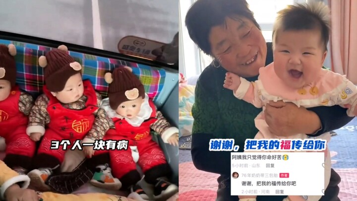 The triplet grandma’s calm, crazy energy is so busy she doesn’t even have time to hang herself!